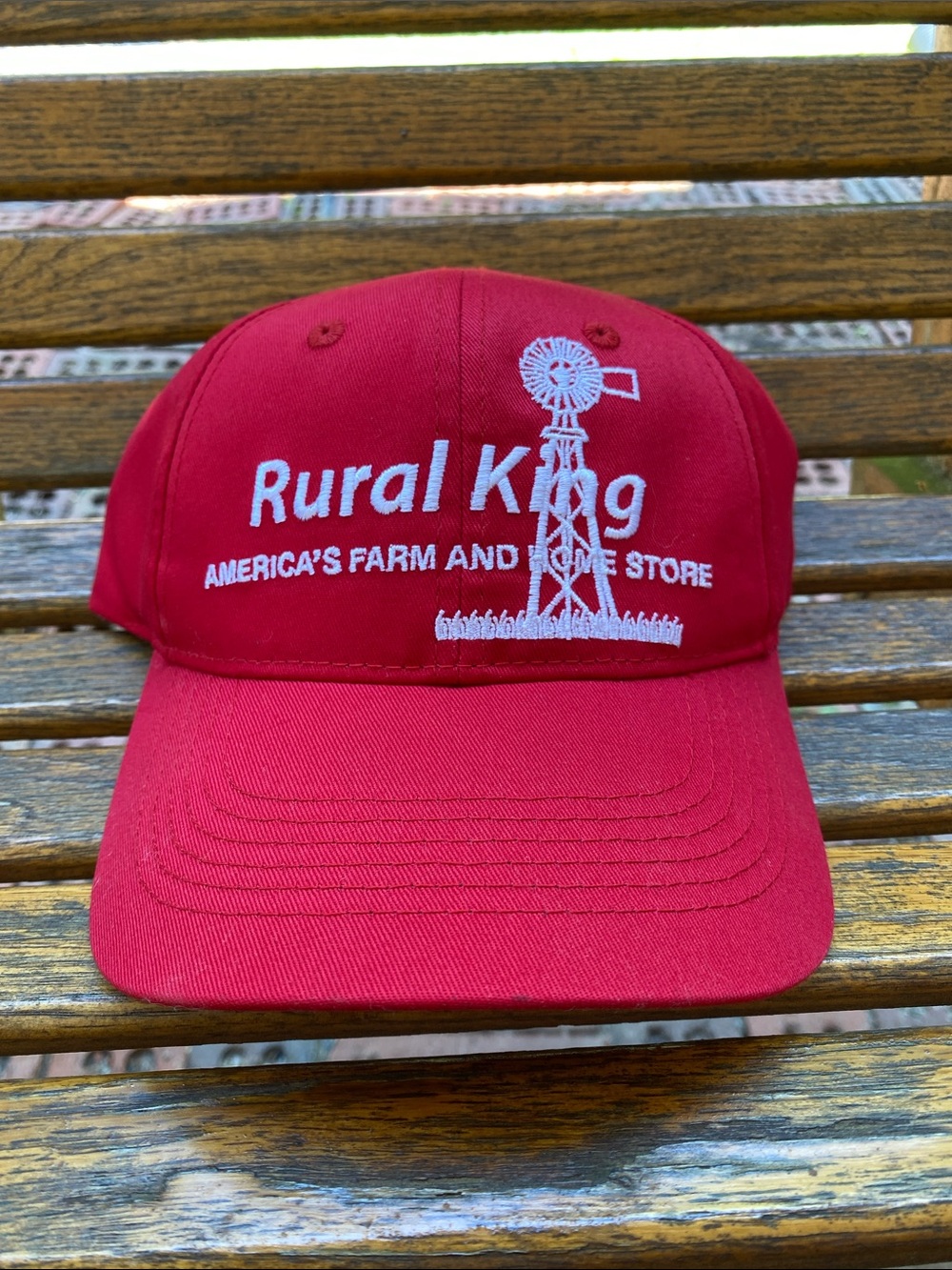Rural King Red Farm Hat SnapBack Cap